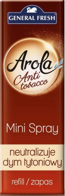 Arola odświeżacz powietrza mini spray zapas antitobacco arola 1