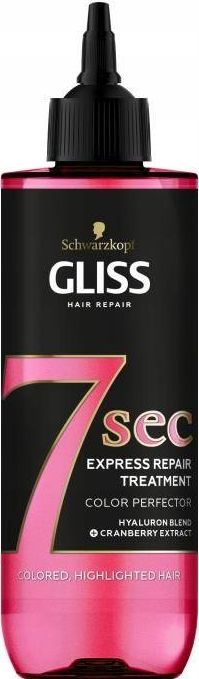  Gliss Kur gliss ekspresowa kuracja do włosów 7sec colour 200ml 1