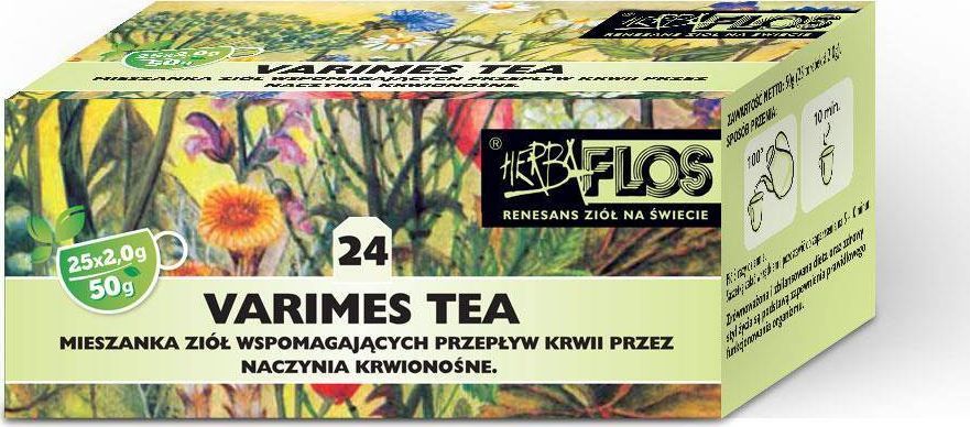 MALWA 24 Varimes TEA fix 25*2g - na zmęczone nogi HERBA-FLOS 1