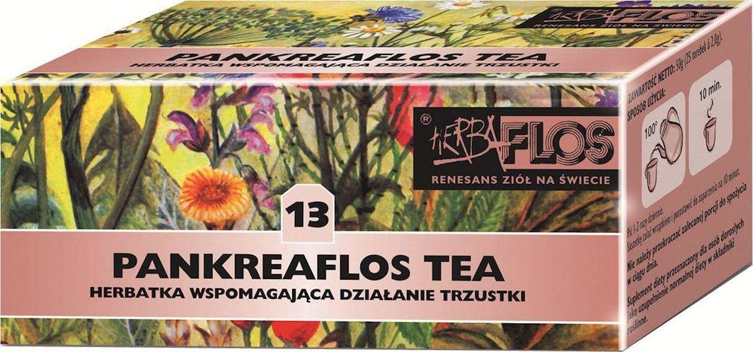 MALWA 13 Pankreaflos TEA fix 20*2g - trzustka HERBA-FLOS 1