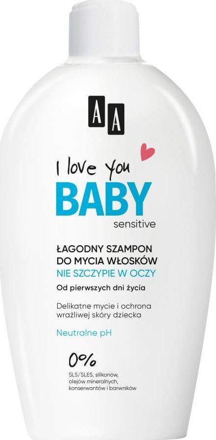 AA I Love You Baby łagodny szampon do mycia włosków 200ml 1