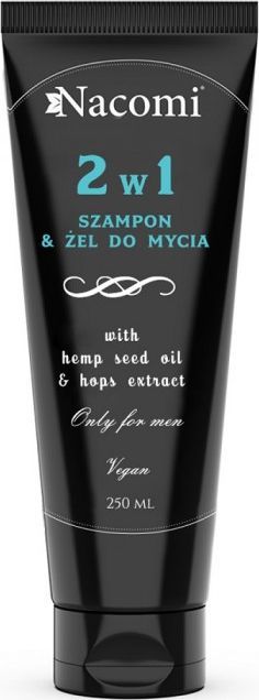 Nacomi Nacomi Only for Men szampon i żel do mycia dla mężczyzn 2w1 250ml 1