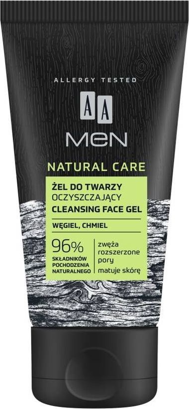 AA AA Men Natural Care Żel do mycia twarzy oczyszczający 150ml 1