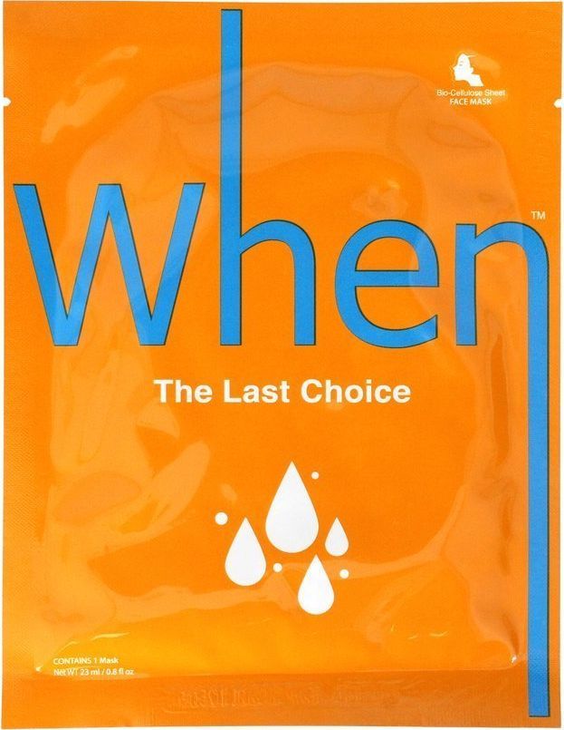When WHEN Maska do twarzy w płachcie THE LAST CHOICE 1
