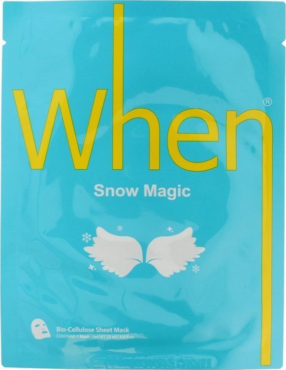 When WHEN Maska do twarzy w płachcie SNOW MAGIC 1