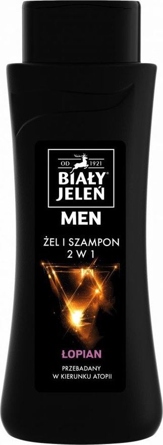 Biały Jeleń Biały Jeleń Szampon Żel hipoalergiczny 2w1 Men z łopianem 300ml 1