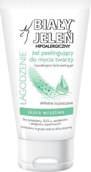 Biały Jeleń Hipoalergiczny Żel peelingujący do mycia twarzy 150ml 1