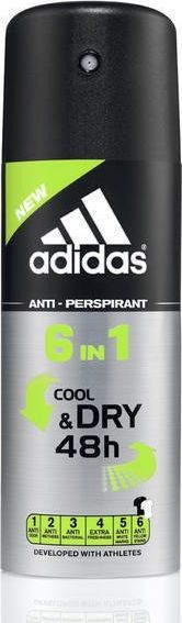 Adidas Adidas for Men Cool & Dry Dezodorant spray 6w1 150ml 1