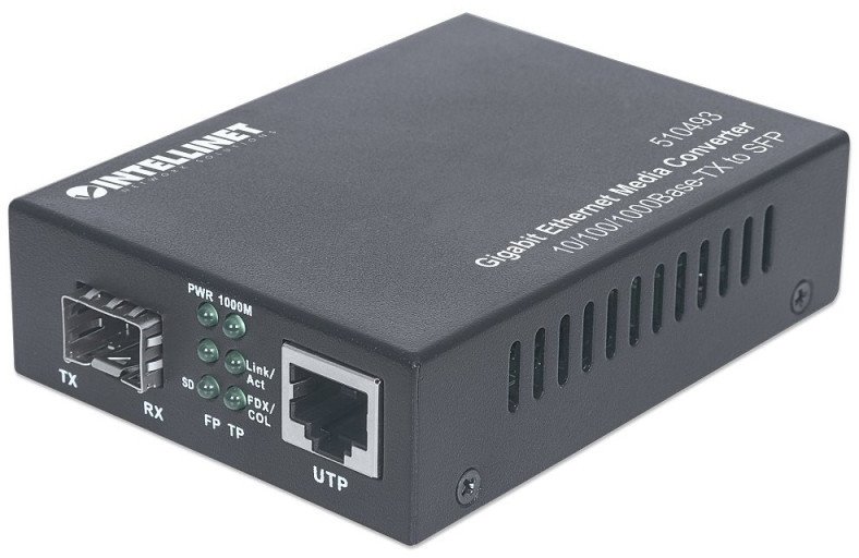 Konwerter światłowodowy Intellinet Network Solutions MEDIA 10/100/1000BASE-TX - SLOT SFP  GBIC  (510493) 1