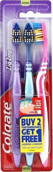 Colgate colgate szczoteczki do zębów zig zag 3 szt medium 1