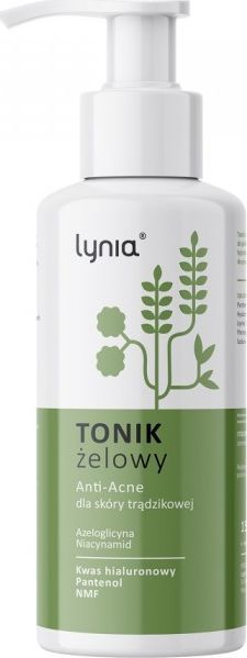 Lynia lynia Tonik żelowy anti-acne z azeloglicyną dla cery trądzikowej 150ml 1