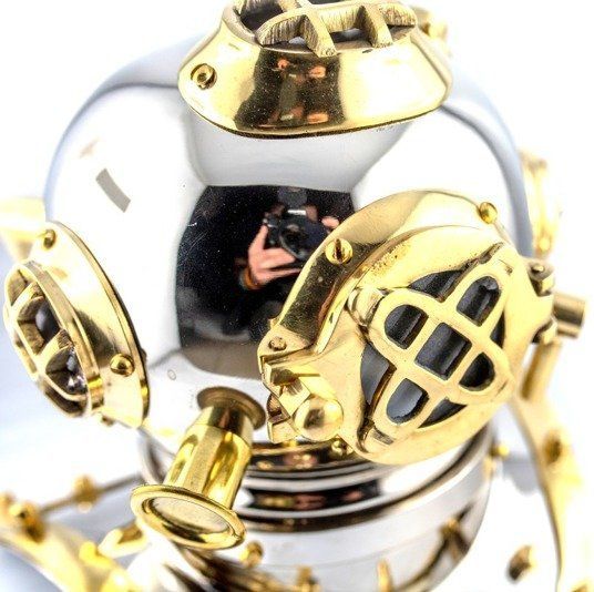Giftdeco Mosiężny hełm nurka DIVER 1