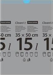 Tescoma Worki na odpady z taśmą ściągającą CLEAN KIT 15 l, 15 szt. 1