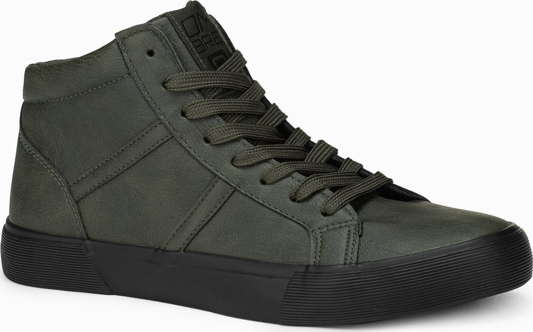 Ombre Buty męskie sneakersy T379 - ciemnooliwkowe 42 1