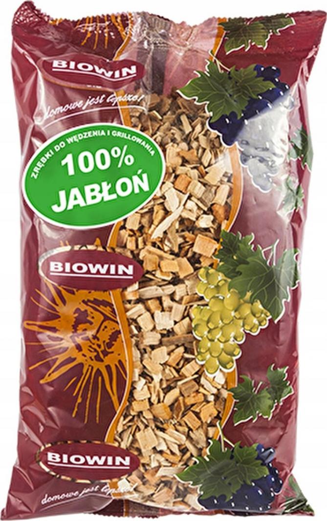 Biowin ZRĘBKI DO WĘDZENIA I GRILLOWANIA 100% JABŁOŃ (450G) +/-10% 780504 1