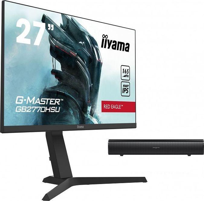 Monitor iiyama G-Master Red Eagle GB2770HSU-B1 + soundbar Creative 1