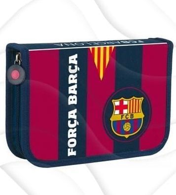 Piórnik Astra Piórnik Pojedynczy Z Wyposażeniem, 2 Klapki, 1W2 Fc Barcelona Barca Fan 3 1