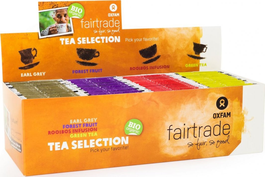 Oxfam Fair Trade Herbatki Mix (Earl Grey, Owoce Leśne, Rooibos, Zielona Herbata) Fair Trade Bio (4 X 25 X 1,8 G) 1