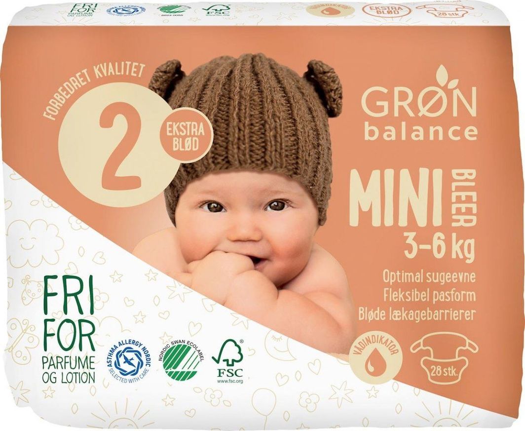 Gron Balance Pieluszki Mini 2, 3-6 kg, 28 szt. 1