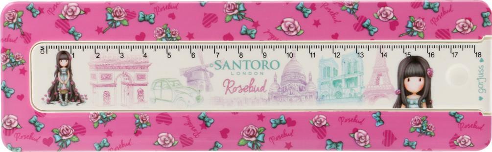Piórnik Santoro Piórnik z linijką - gorjuss - rosebud 1