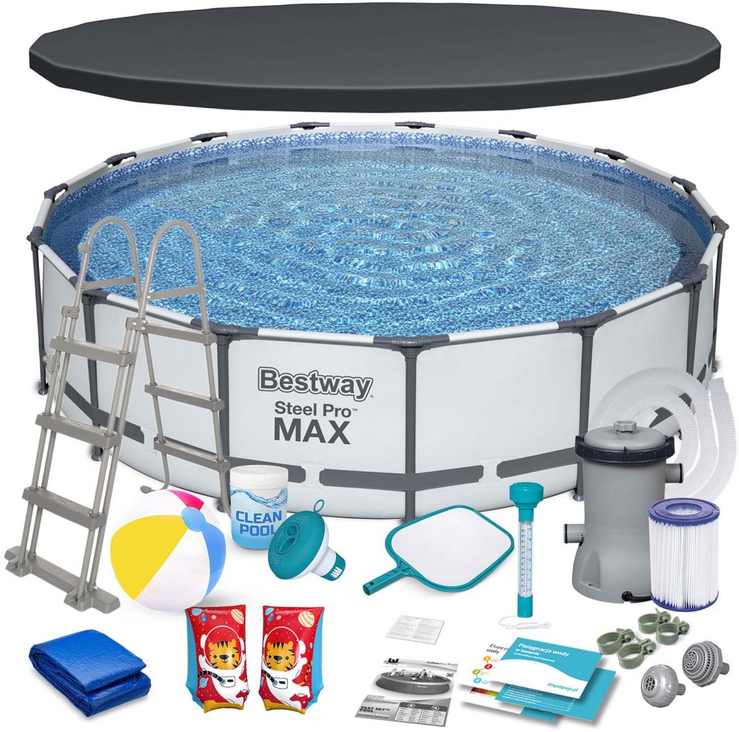 Bestway Basen stelażowy Steel Pro Max 457cm 18w1 (56488) 1