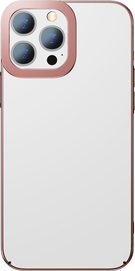 Baseus Baseus Glitter Case przezroczyste etui pokrowiec iPhone 13 Pro różowy (ARMC001004) 1