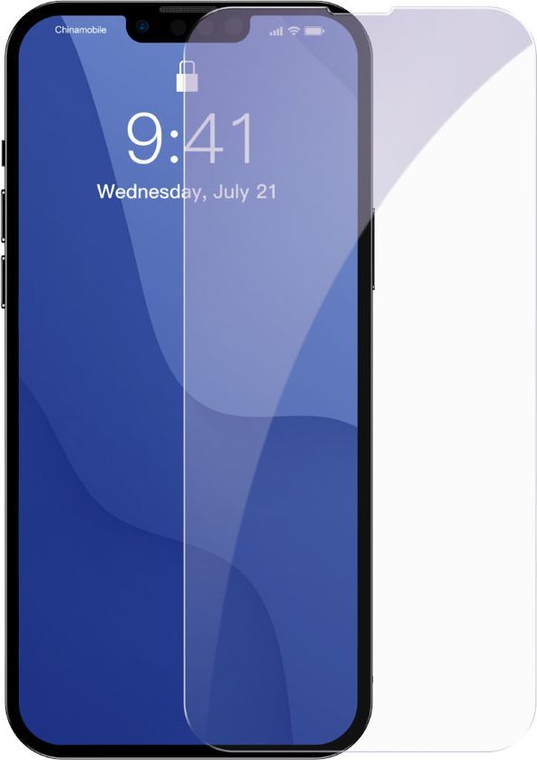 Baseus Baseus 2x szkło hartowane 0,3 mm Anti Blue Light iPhone 13 Pro / iPhone 13 (SGBL020402) (case friendly) 1