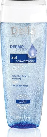 Delia Delia Cosmetics Dermo System Żel odświeżający do mycia twarzy 200ml 1