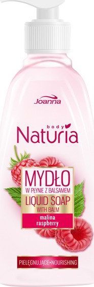 Joanna Joanna Naturia Body Mydło w płynie z balsamem Malina 500ml 1