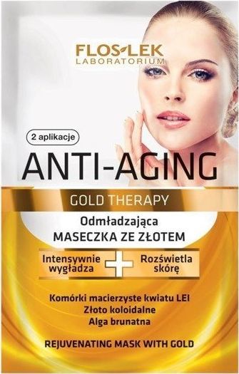 Floslek Gold Therapy Maseczka odmładzająca ze złotem 5ml x 2 1