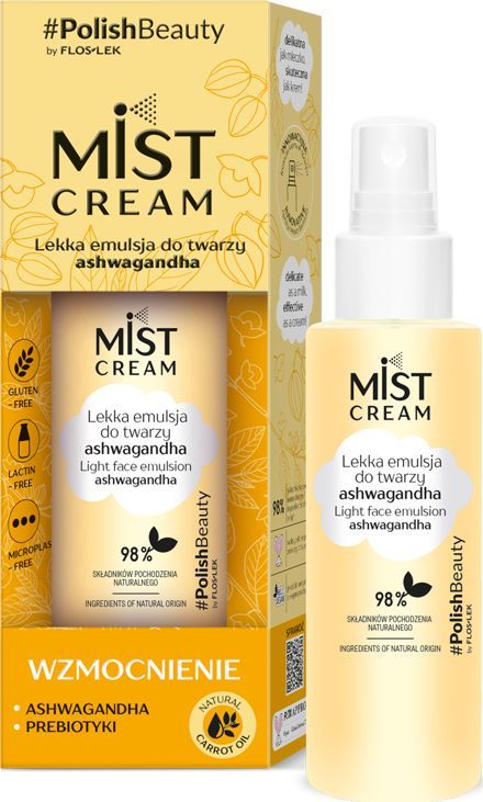 Floslek Mist Cream Lekka emulsja do twarzy wzmacniająca - ashwagandha 110ml 1