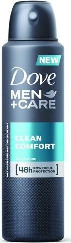 Dove  Dove Antyperspiranty Men Care Clean Comfort antyperspirant w sprayu 1