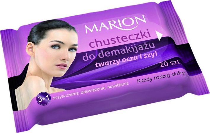 Marion Marion Chusteczki do demakijażu twarzy ,oczu i szyi do każdej skóry 1op.-20szt 1