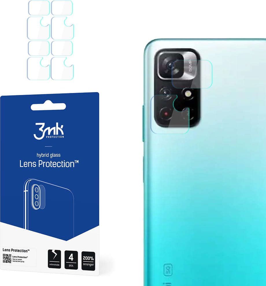 3MK Szkło x4 na kamerę obiektyw 3mk Lens Protection do Xiaomi Redmi Note 11 5G 1