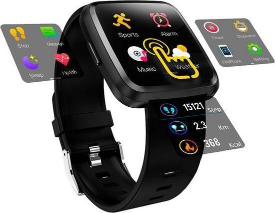 Smartwatch InnovaGoods SW-C8 Czarny 1