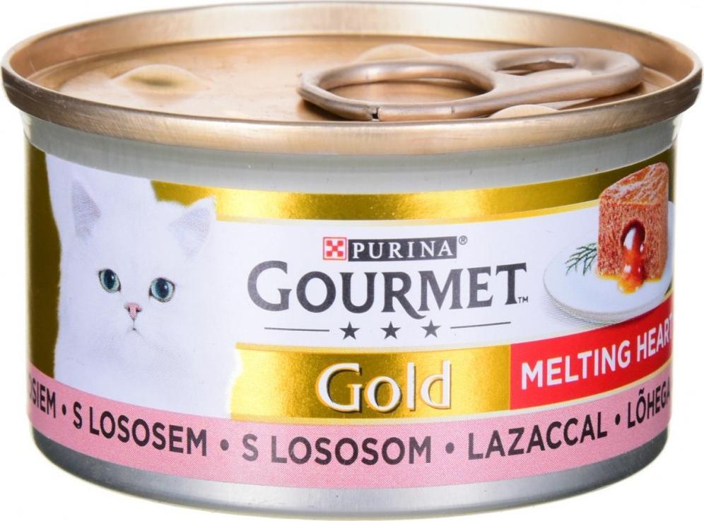 Nestle GOURMET GOLD puszka ŁOSOŚ MELTING HEART /24 85g 1
