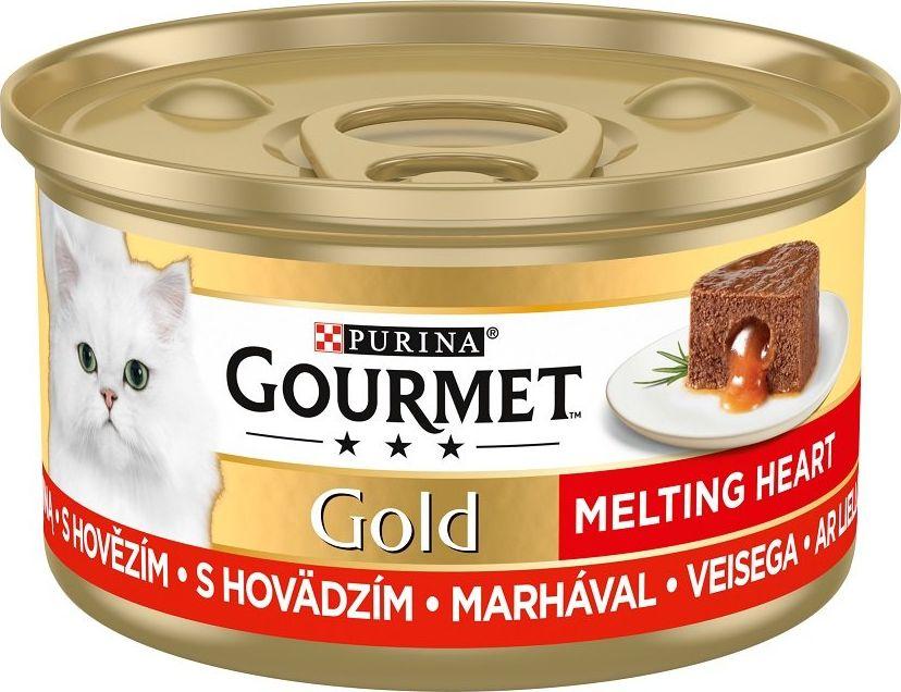 Nestle GOURMET GOLD puszka WOŁOWINA MELTING HEART /24 85g 1
