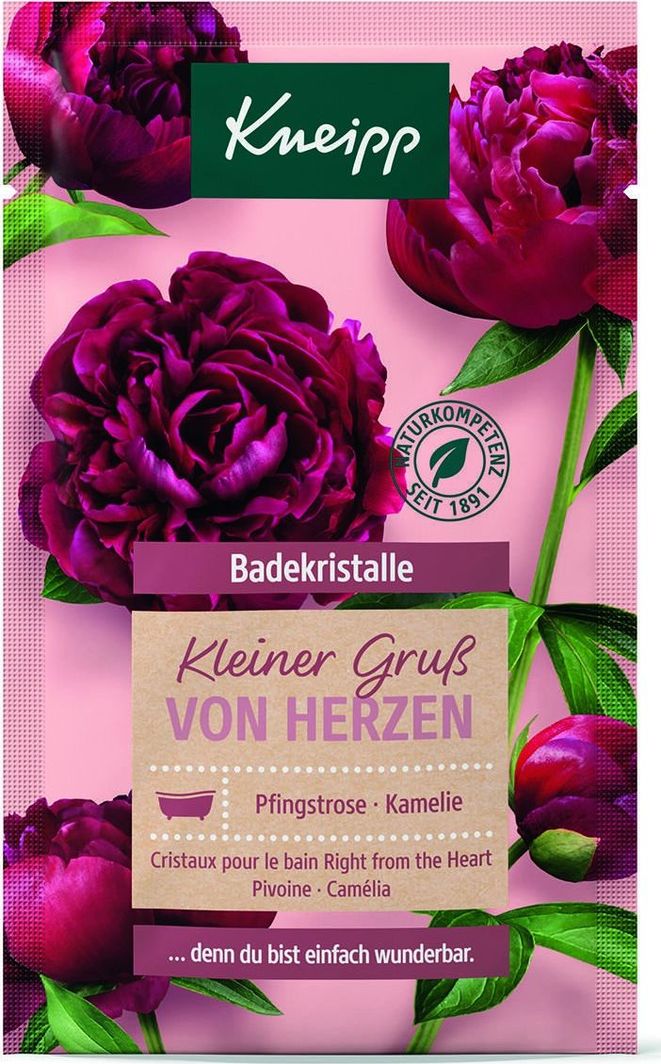 Kneipp Kneipp Mineral Bath Salt Right From The Heart Peony & Camellia Sól do kąpieli 60g 1