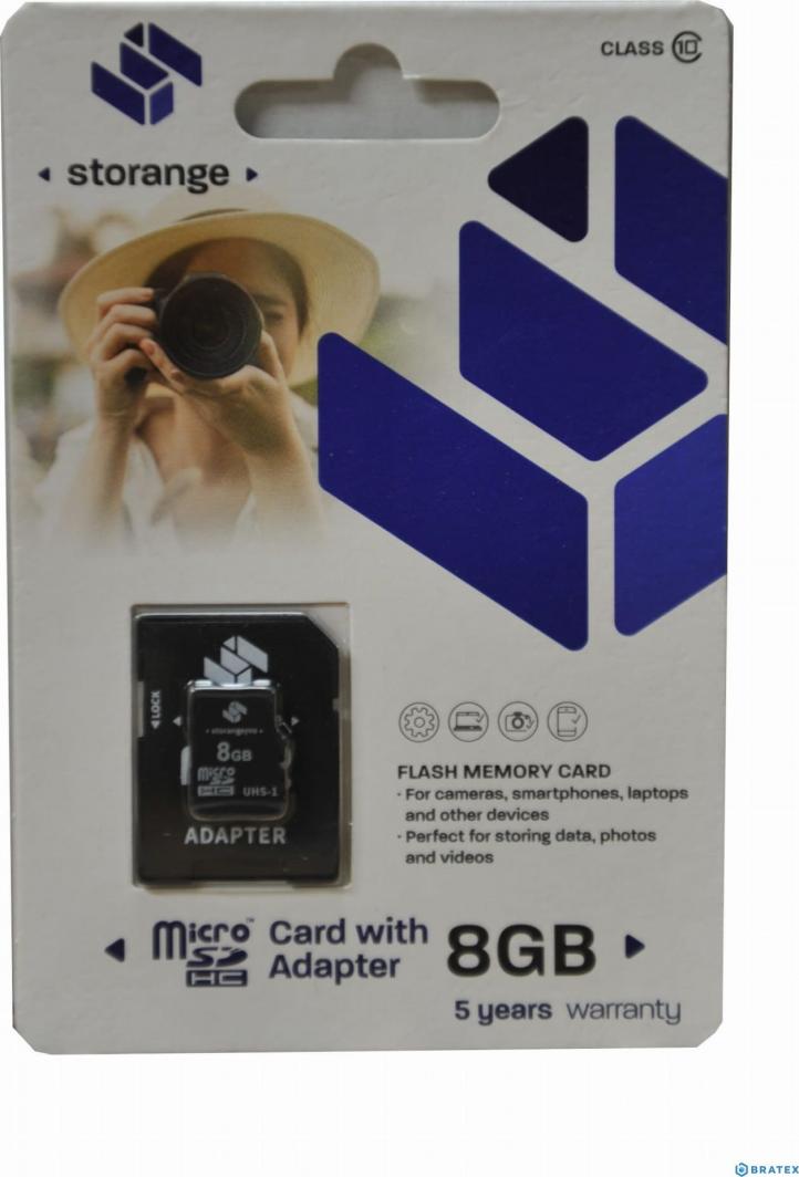 Karta Storange MicroSDHC 8 GB Class 10 UHS-I  (STO21) 1