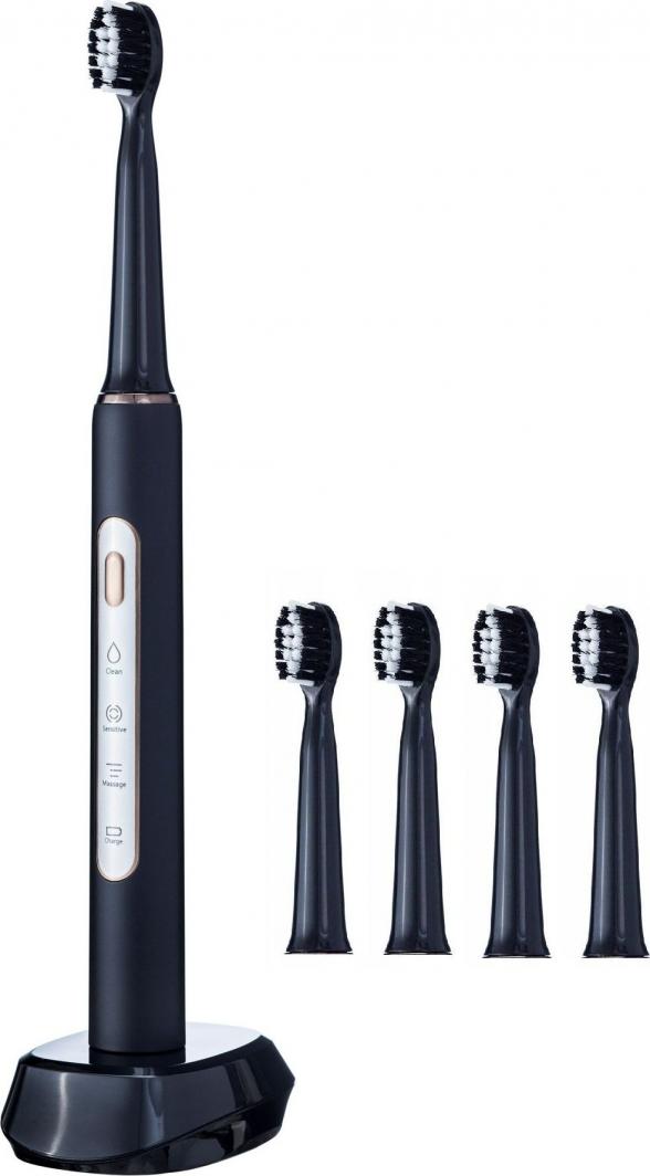 Szczoteczka Vitammy Szczoteczka soniczna Harmony Czarna + 4 końcówki 1