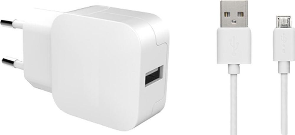Ładowarka BigBen 1x USB-A 2.4 A (CSCBLMIC2.1AW) 1