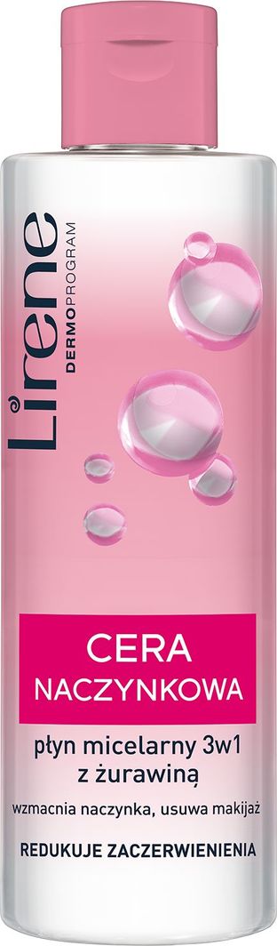 Lirene Cera Naczynkowa płyn micelarny 3w1 z żurawiną 200ml 1