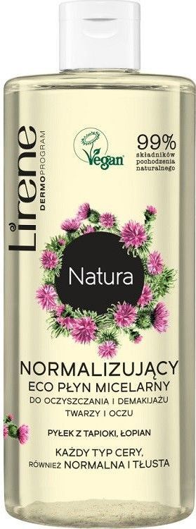 Lirene Lirene NATURA normalizujący ECO PŁYN MICELARNY tapioka i łopian 1