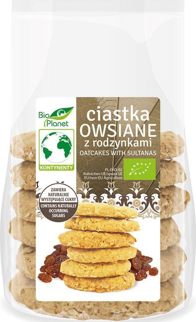 Bio Planet CIASTKA OWSIANE Z RODZYNKAMI BIO 170 g - BIO PLANET 1