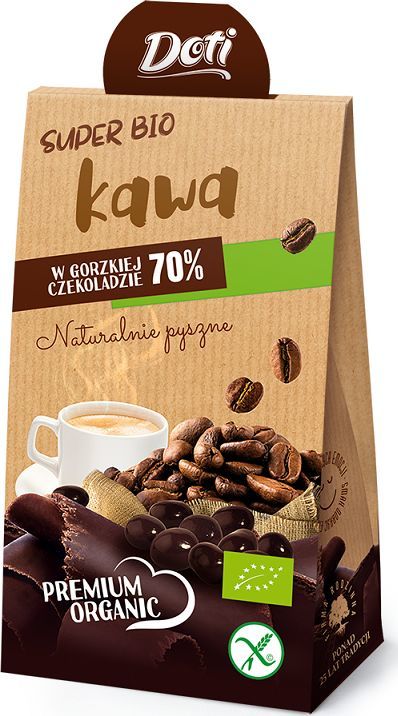 Doti ZIARNA KAWY W CZEKOLADZIE DESEROWEJ BIO 50 g - DOTI 1