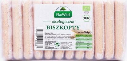 EkoWital Biszkopty dla dzieci BIO 200 g - EKOWITAL 1