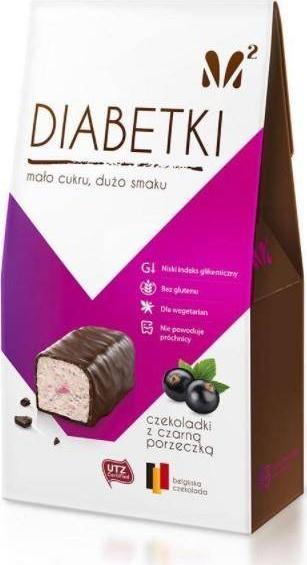 EkoWital Czekoladki Diabetki czarna porzeczka bez cukru 100 g Ekowital 1