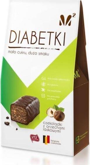 EkoWital Czekoladki Diabetki orzech laskowy bez cukru 100 g Ekowital 1