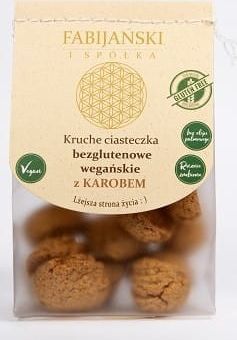 Fabijańscy CIASTKA KRUCHE JAGLANE Z KAROBEM BEZGLUTENOWE BIO 100 g - FABIJAŃSCY 1