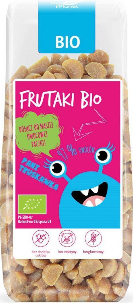 Fiorentini ŻELKI PANI TRUSKAWKA BEZ DODATKU CUKRÓW BEZGLUTENOWE BIO 100 g - FRUTAKI 1